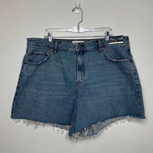 Abercrombie & Fitch The Loose Short Curve Love High Rise Women’s 34‎ Blue Jean